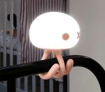 Kids Night Light │Rechargeable LED Night Light for Baby │ Dimmable Baby Touch Control Lights with Charging 1800mAh │ Lovely Jellyfish Shape (Blue + IR Remote Contol)